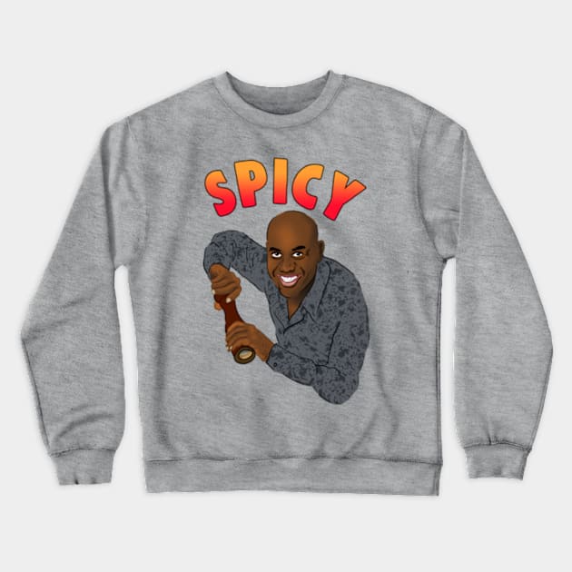 Spicy Ainsley Harriott Meme Crewneck Sweatshirt by Barnyardy